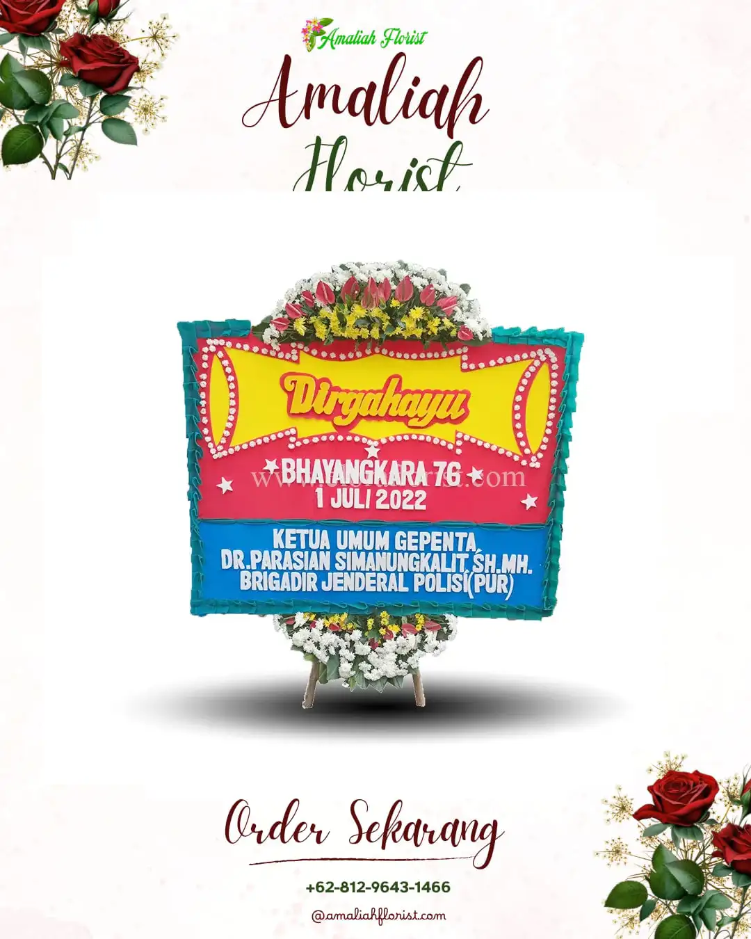 Papan Bunga HUT Ulang Tahun Ketanon